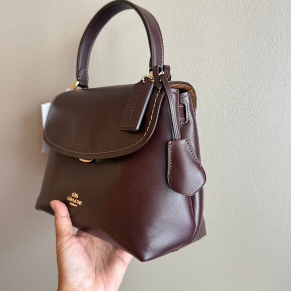 Coach Emory Top Handle Bag CCE54 smooth leather/Espresso - Picture 4 of 13